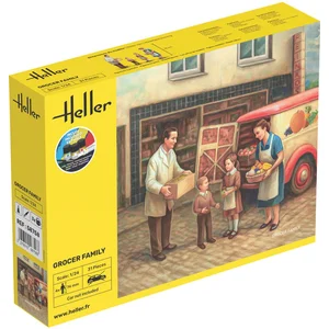 Heller Modelbouwpakket Diorama - 58758 Kruideniersfamilie - voor Diora... pas cher