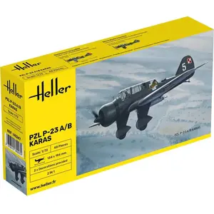 1:72 Heller 80247 PZL P-23 A/B Karas Plane Plastic Modelbouwpakket pas cher
