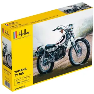 Maquette Moto - HELLER - Yamaha TY 125 - 1/8ème - Alliages spéciaux - Mixte
