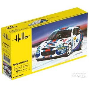 1:43 Heller 80196 Ford Focus WRC01 Plastic ModelbouwpakketVendu parbol