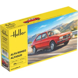 Heller Modelbouwpakket Militaire voertuigen - 80182 Alfa Romeo Alfasud - Italiaanse Klassieke Auto Plastic - 1:43 - Modelbouw pas cher