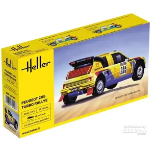 Comparateur de prix : 1:43 Heller 80189 Peugot 205 Turbo Rally Auto Plastic Modelbouwpakket