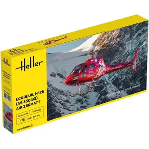 1:48 Heller 80490 Heli Ecureuil H125 - AS 350 B3 - Air Zermatt Plastic... pas cher