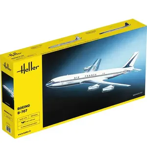 1:72 Heller 80452 B-707 Air France Plane Plastic Modelbouwpakket pas cher