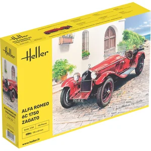 Heller Modelbouwpakket Auto - 80715 Alfa Romeo 6C 1750cc Zagato - Italiaanse Auto Plastic - 1:24 - Modelbouw pas cher