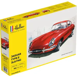 Jaguar Type E 3l8 Fhc - 1:24e - Heller pas cher
