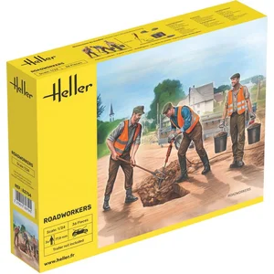 Heller Modelbouwpakket Diorama - 82754 Wegwerkers voor Diorama - 3 Figuren - 77,8mm Plastic - 1:24 - Modelbouw pas cher