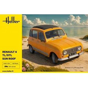 HELLER - Maquette Voiture Renault 4 Tl/gtl Sun Roof -heller-82704- 1:2... pas cher