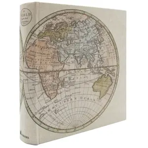 Album photo Ceanothe Map Monde 200 photos 11,5 x 15 100 pages Beige et Marron pas cher