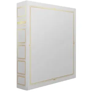 Album photos pochettes Ceanothe Cordoue 100 pages 11,5 x 15 cm Blanc et or pas cher
