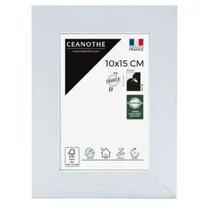 CEANOTHE Cadre photo Karma blanc 10x15 cm pas cher