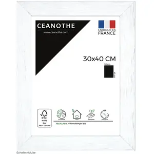 Emotion Cadre photo Karma blanc 30x40 cm - Ceanothe - Contemporain - Design pas cher