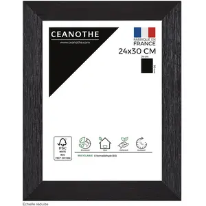 Emotion Cadre photo Karma noir 24x30 cm - CEANOTHE - Décoration murale - Médium - Rectangulaire pas cher