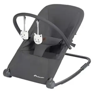Bebeconfort Aster, Transat Ultra Plat, Ajustable, 2 Positions D'inclinaison, Arche Incluse, De 0 À 3 Ans (15kg) Mineral Graphite pas cher