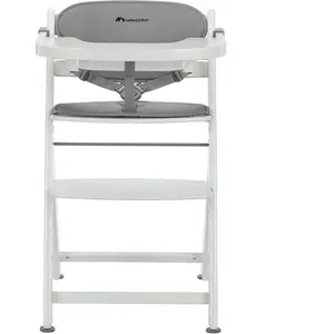 Bebeconfort Chaise haute évolutive Timba 2 avec coussin White-Grey