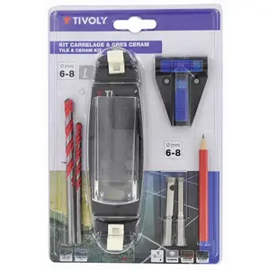 Comparateur de prix : Tivoly Kit perçage carrelage grès cérame, Diam.6 et 8 mm TIVOLY