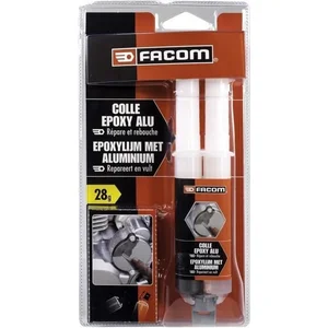 FACOM Colle epoxy - Seringue bi-composant avec bouchon - 28g pas cher