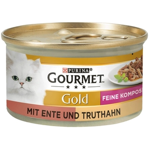 Purina Gourmet Gold Alliance Raffinée 12 x 85 g pour chat - canard, dinde pas cher