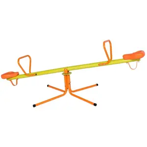 Trébuchet métal rotatif COUCOU TRIGANO - 360° - 34 cm - Orange - Enfant pas cher