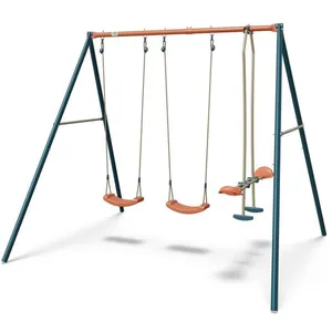 Portique métal 2,20 m Axion TEO - 4 Enfants pas cher