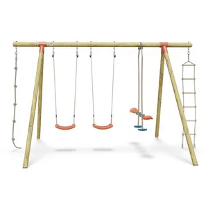 Portique bois 230 m Topwood NANI 2 - 6 enfants pas cher