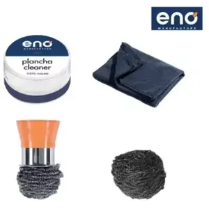 Coffret de nettoyage - ENO - Plancha - Microfibre - Inox - Nettoyant Plancha Clean pas cher