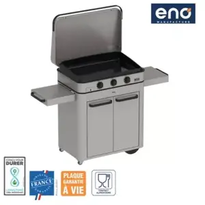 Plancha gaz ENO Combo enosign 80 inox pas cher