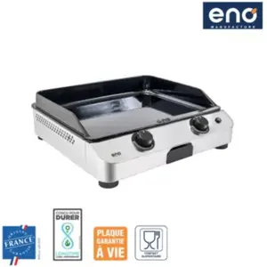 Plancha Eno Fusion 60 Gaz 2 brûleurs 5000 W Noir et InoxVendu parboulanger