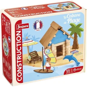 Comparateur de prix : Jeujura Jeu De Construction La Cabane De Plage - 55 Pieces