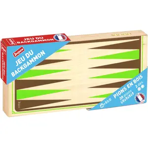 JEUJURA - 8130 - Jeu DE Backgammon - Coffret Pliant en Bois pas cher