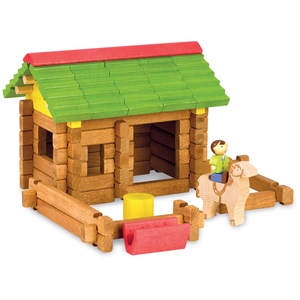 Jeujura Jeu De Construction Mon Premier Chalet En Bois - 64 P pas cher