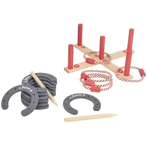 Jeujura Jeu D'exterieur Jeux Des Anneaux Et Fer A Cheval pas cher