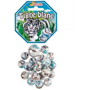 Kim'Play Wonderkids Cofalu-kim-play Cofalu Kimplay 20 + 1 Billes Tigre Blanc pas cher