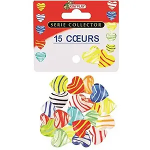 Kim Play Kimplay 15 Galets En Verre - Coeur pas cher