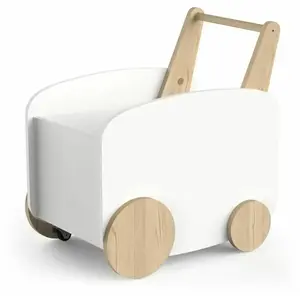 DEMEYERE Chariot de rangement à roulettes - FIRMIANA - Style scandinave - Blanc... pas cher
