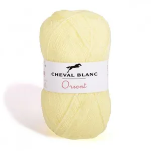 Fil à tricoter - CHEVAL BLANC - ORIENT - 100% acrylique - 50g - Couleur Paille - 097