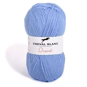Fil à tricoter - CHEVAL BLANC - ORIENT - 100% acrylique - 50g - Couleur Bleuet - 015