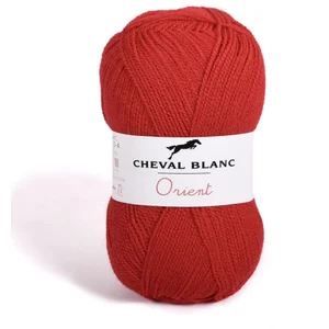 Fil à tricoter ORIENT - Cheval Blanc(...) - 4 Coquelicot