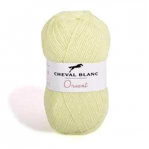 Fil à tricoter - CHEVAL BLANC - ORIENT - 100% acrylique - 50g - Couleur Anis - 166