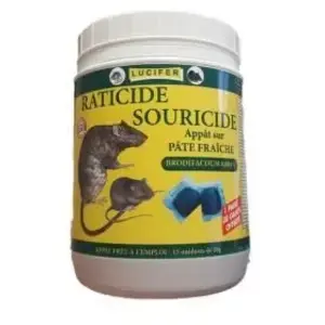 RATICIDE SOURICIDE PATE FRAICHE 150G BRODIFACOUM 0.001% pas cher