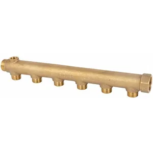 Collecteur 6 sorties - RIQUIER - Pour tube cuivre - Pression maximale 10 bar - Chauffage/Radiateur(s) - A visser pas cher