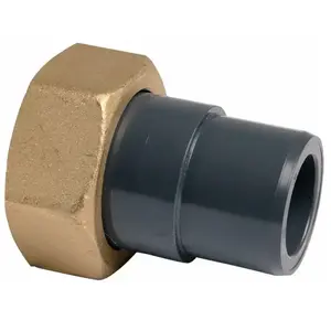 Raccord union PVC pression noir droit - GIRPI - Ø 25 mm - Fixation à coller pas cher
