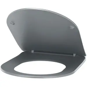 Abattant WC coloris anthracite avec frein de chute en thermodur ultra fin NOYON & THIEBAULT pas cher