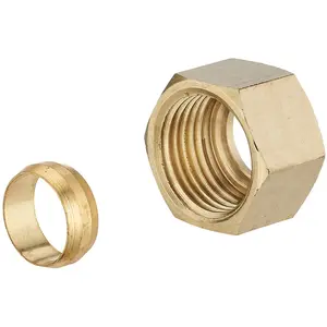 Ecrou Ø12 + olive Femelle 15x21 (1/2) pour raccord bicone (a Visser) NOYON & THIEBAULTVendu parcdiscount