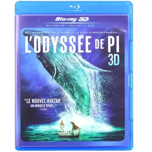 PRODUCTION FNAC L'odyssée de Pi Combo Blu-ray 3D + 2D + DVD pas cher