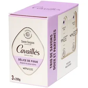 Cavailles Savon surgras Délice de figue 3X200gr pas cher