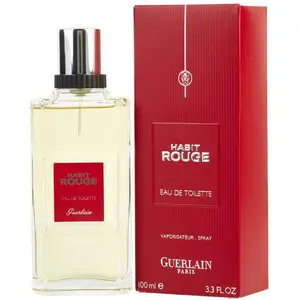 Guerlain Eau De Toilette Habit Rouge 100 ml - Voor Mannen pas cher
