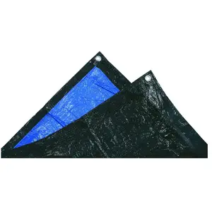 Bâche de protection TECH-IT - 140g/m² - 5 x 8m - Noir - Rectangulaire pas cher