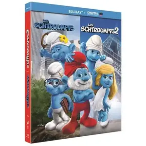 Escd Cnt Les Schtroumpfs, le Film - Les Schtroumpfs 2 Coffret 2 Blu-Ray pas cher