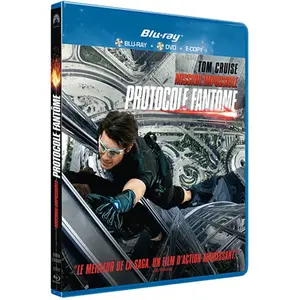 PARAMOUNT HOME ENT FRANCE SAS Mission Impossible : Protocole fantôme - Combo Blu-Ray + DVD pas cher